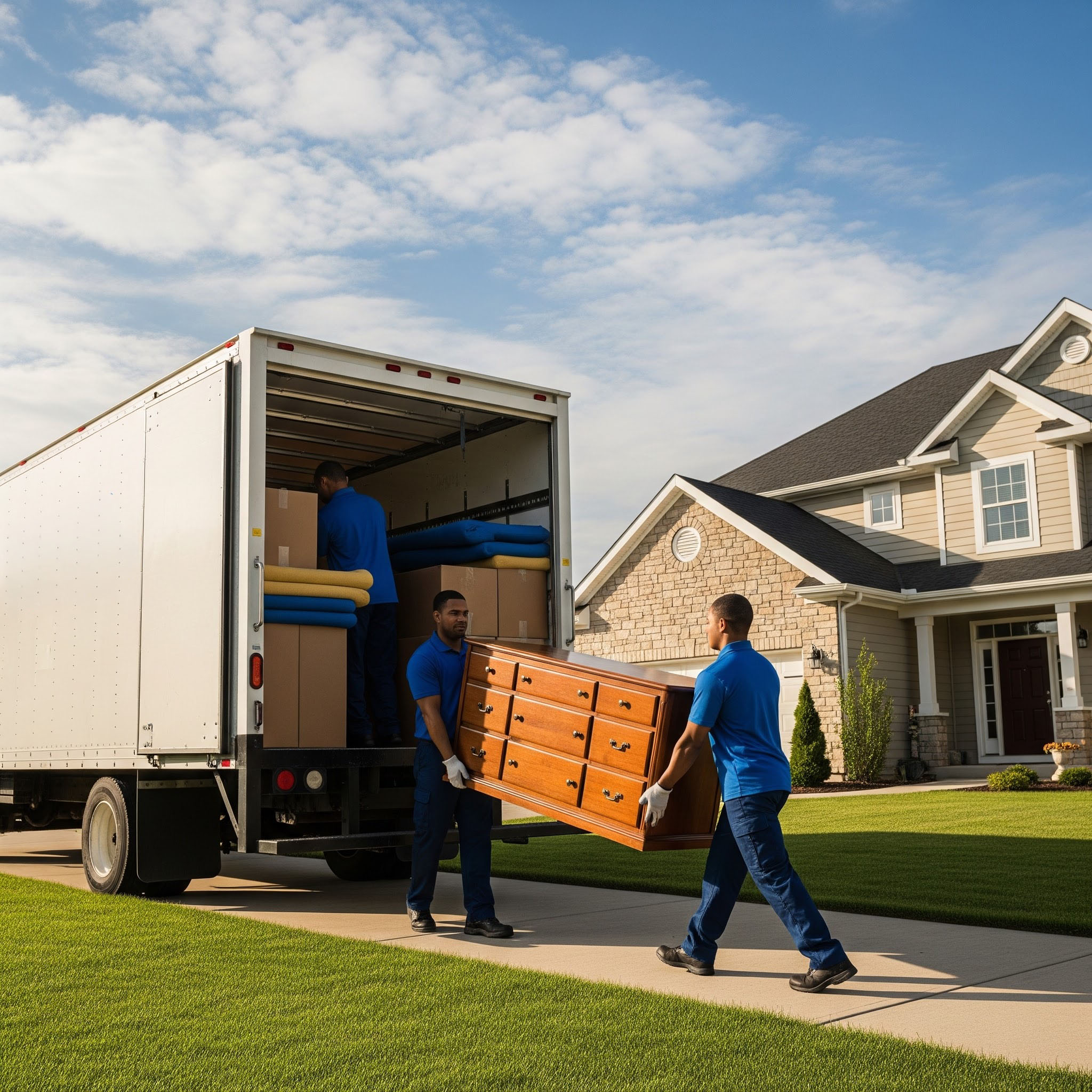 House moving service in a Romford property